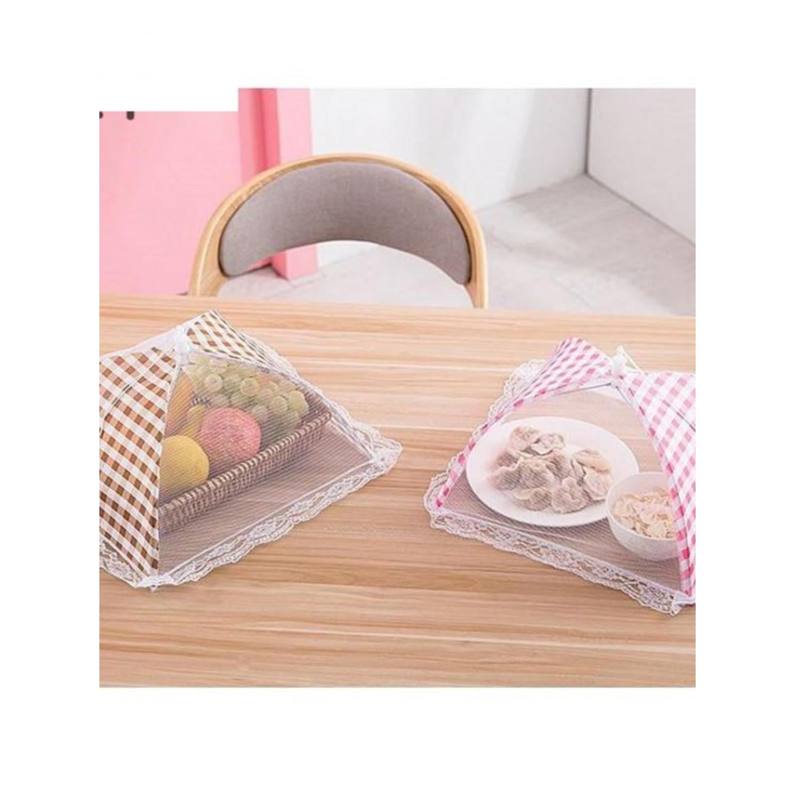 现货速发苍蝇纱罩小号菜罩网纱菜罩子可折叠餐桌遮防尘饭碗菜盖防