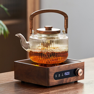 家用泡茶壶提梁 煮茶壶玻璃耐高温电陶炉烧水壶红茶白功夫茶具套装