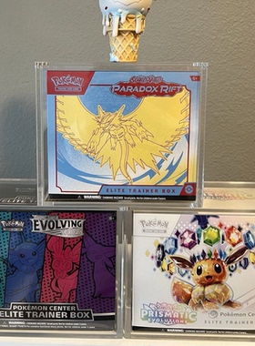 Pokemon宝可梦精英训练家盒 ETB 保护盒Boosterbox亚克力展示盒