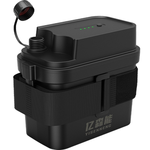 亿森能12V户外防水锂电池24伏小体积大容量IP67级适用于钓鱼灯自行车灯蓝牙音箱直播电源18650芯可充电电池组