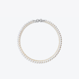 Meluxe美奈宫廷琦梦双层天然淡水珍珠项链可拆卸款复古精致送礼