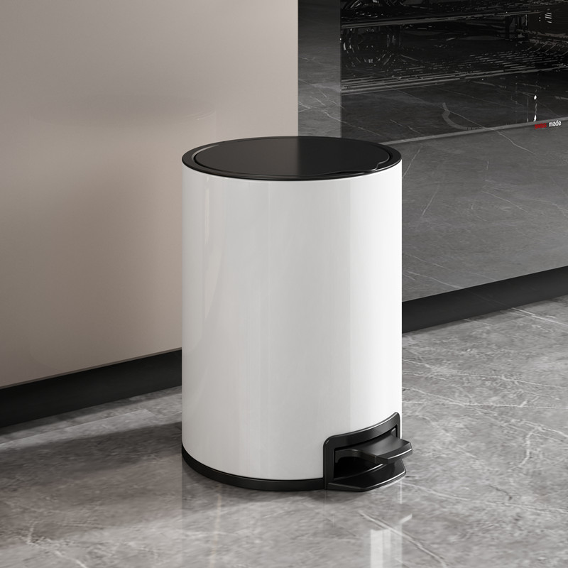 小伙家帮脚踩圆12不锈钢垃圾桶图片