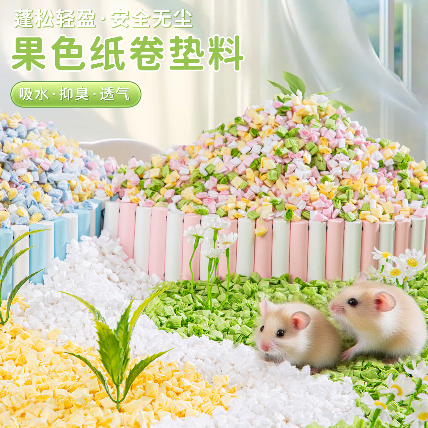 仓鼠垫料爆米花纸粒新款除臭吸水干燥造景打底用品彩色纸棉木屑,宠物/宠物食品及用品,垫料,淘宝优惠券,粉丝福利购,淘宝优惠卷