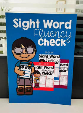 点读版Sight Word Fluency Check高频词趣味连线练习册英语启蒙