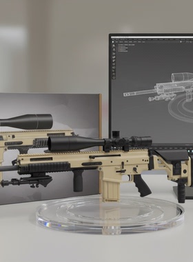 MK20连狙模型SCAR20精确射手模型3D打印桌面潮流摆件