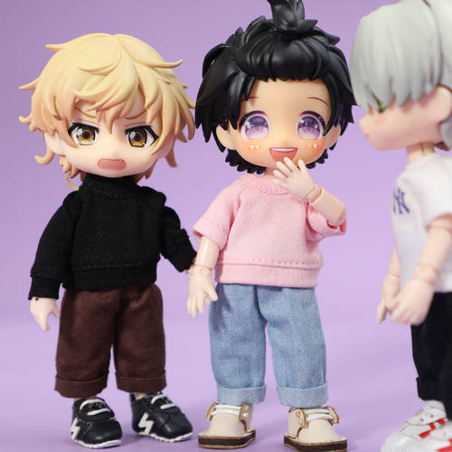 ob11娃衣ob11娃衣牛仔阔腿裤