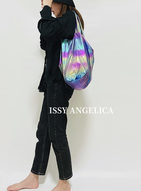 便携可折叠baggu郭采洁issy angelica环保购物袋单肩手提帆布包