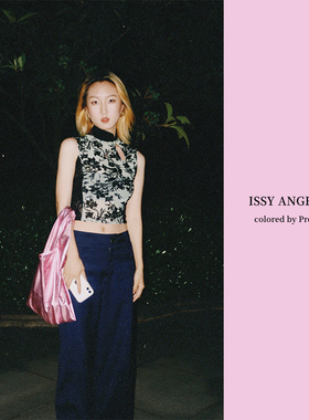 日本时尚ISSY ANGELICA双面粉金属色baggu便携可折叠环保购物袋