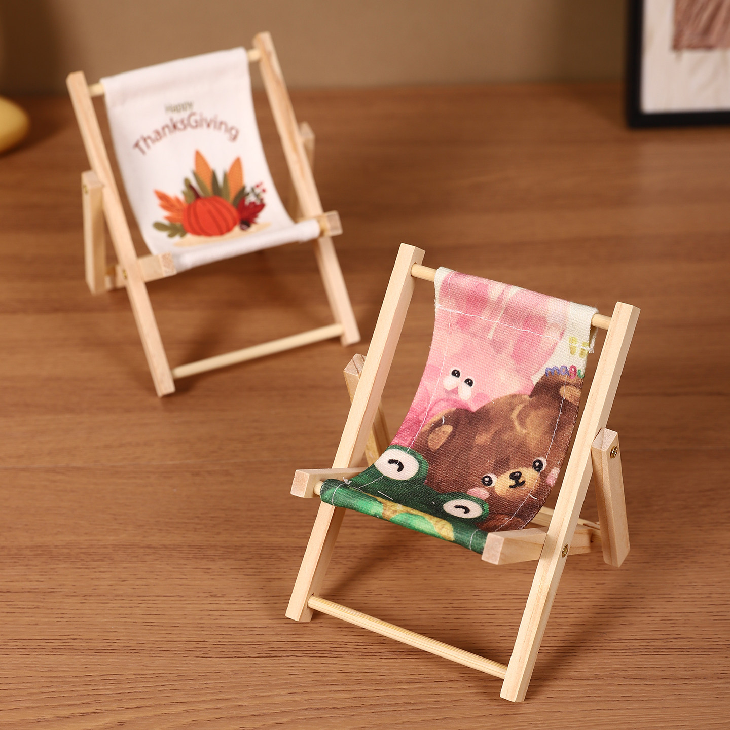 新款可爱迷你小椅子摆件桌面支架