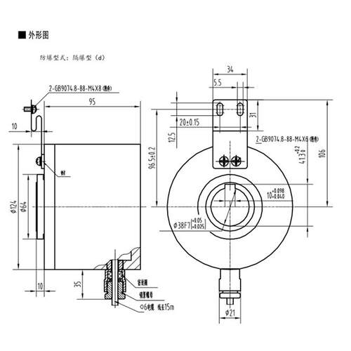 防爆编码器ZFL-H38-102.4