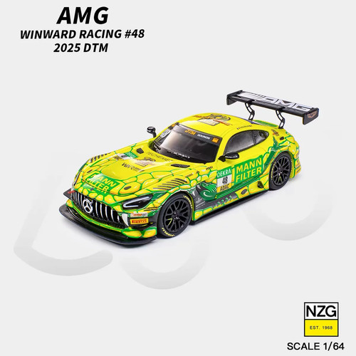 KILO 1:64 奔驰 AMG GT3 48号蟒纹涂装 合金汽车模型
