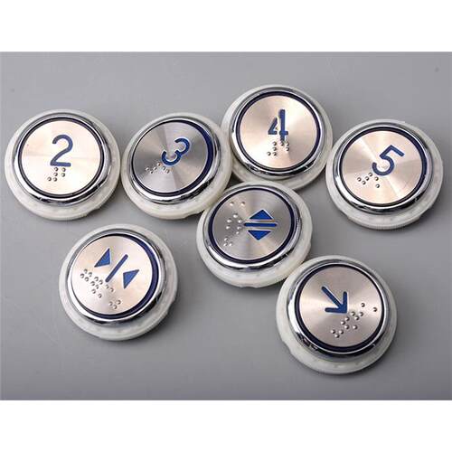 电梯带盲文圆按钮KA31蓝