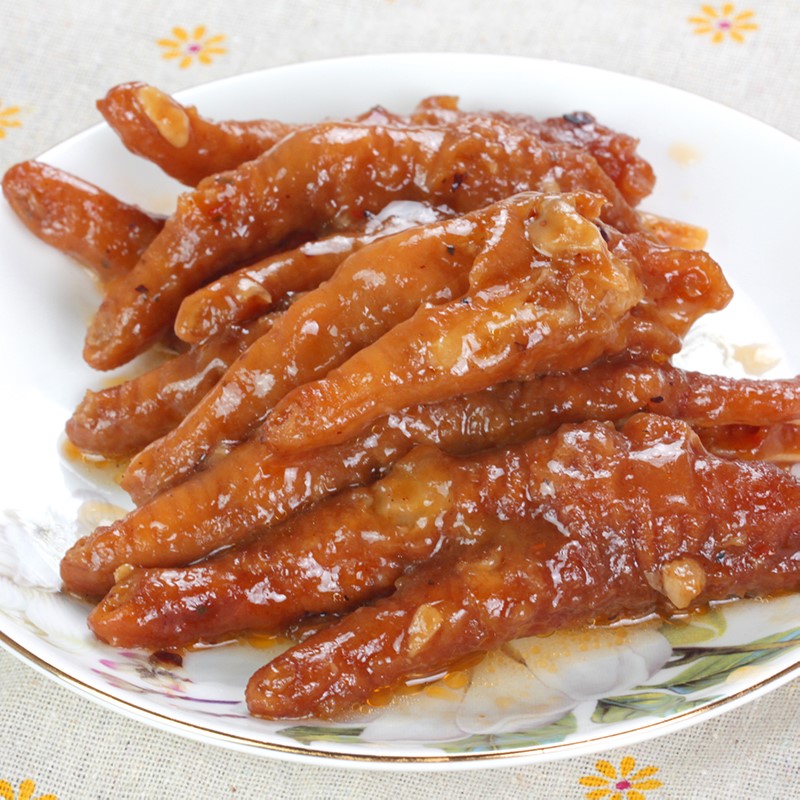 5斤中爪【四师姐】蒸凤爪鼓汁酱香蒸鸡爪 广式早茶广东点心 5斤