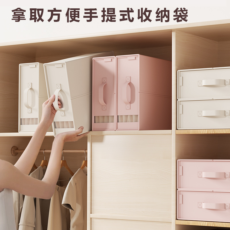 云博士衣物收纳盒便携防尘收纳箱