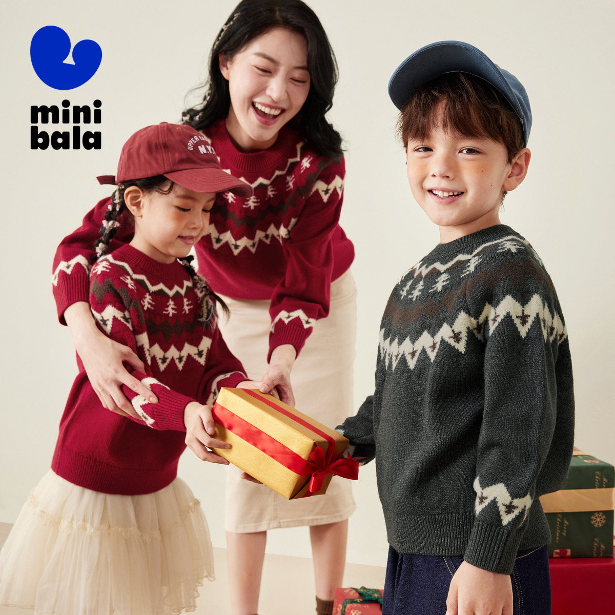 【清仓】迷你巴拉巴拉男女童亲子保暖毛衫卫衣羽绒背心上衣