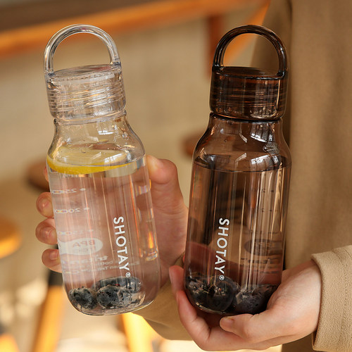 tritan水杯学生防摔简约便携塑料