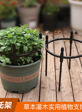 铁艺花架支撑杆花托支架矮植专用花架小型植物托架辅助爬藤架8mm