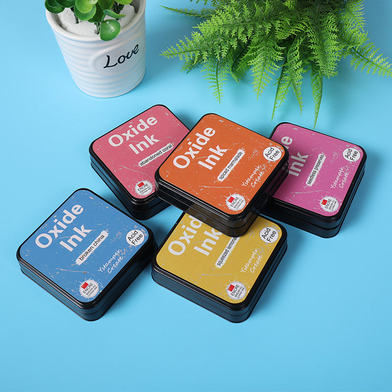 oxide氧化印台晕染涂抹染卡用艺术杂志手帐卡片剪贴印章ink pad