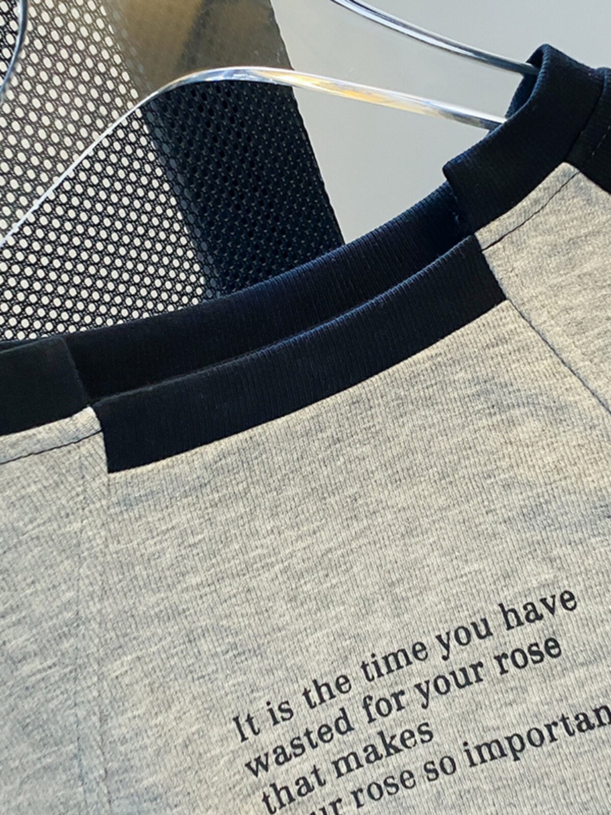 수출 대외 무역 라벨 컷 싱글 카운터 통관 철회 및 유출 불규칙한 라글란 배색 스플라이싱 남성용 긴팔 티셔츠