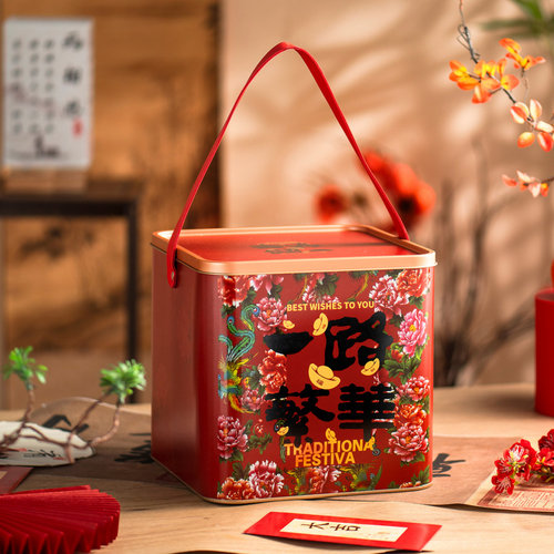 东北大花新年礼盒春节年货包装盒