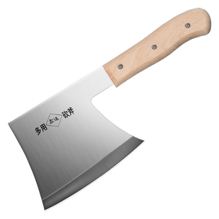 龙泉砍骨头专用刀家用斩骨刀厨师专用重型斩骨斧杀猪刀屠夫卖肉刀
