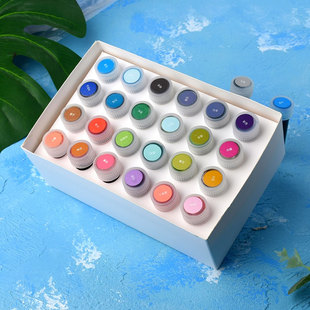 【鱼忆/YUYI 24色本草系列】古风彩墨分装礼盒装玻璃笔蘸水笔钢笔墨水墨水套装非碳素彩色包邮