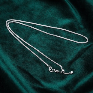 999足银爱心肖邦项链女生可调节万能抽拉爱心小众