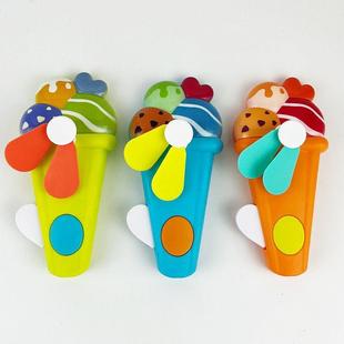 儿童手压风扇动物可爱卡通跨境手摇小风扇玩具地摊礼品批发手持D2