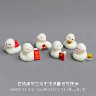 饰品本命年小礼D2 可爱小蛇桌面小摆件新年吉祥物电脑显示器工位装