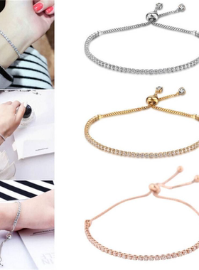时尚轻奢小众简约手链女夏季高级感可调节手串