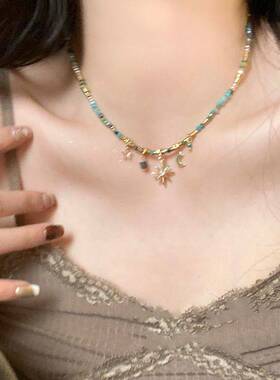 复古串珠叠戴项链女款波西