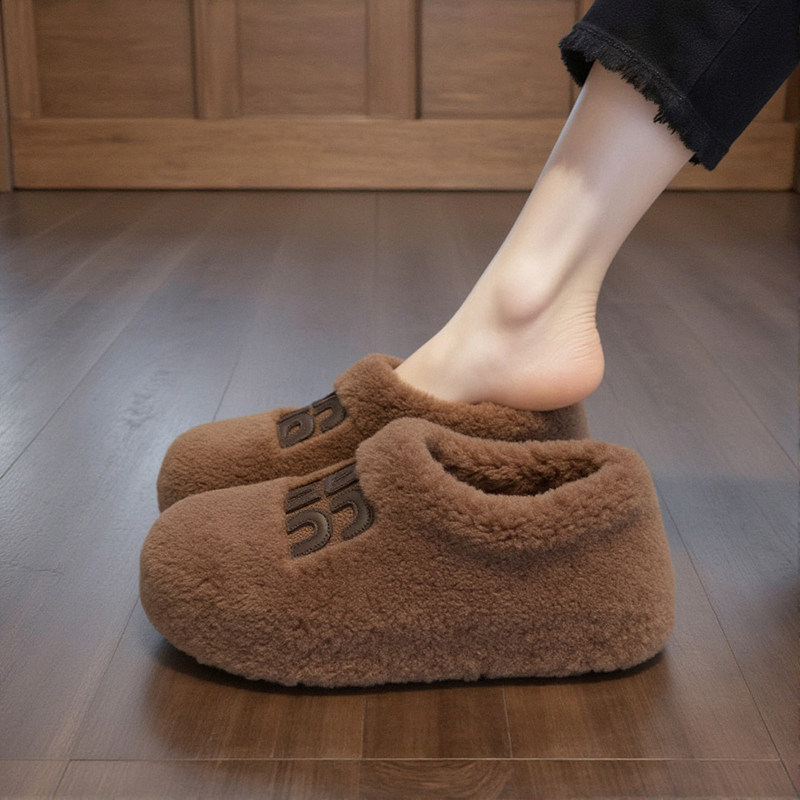 【羊羔绒】厚底毛毛鞋女外穿2025新款秋季加绒保暖配裙子豆豆棉鞋,女鞋,毛毛鞋,淘宝优惠券,粉丝福利购,淘宝优惠卷