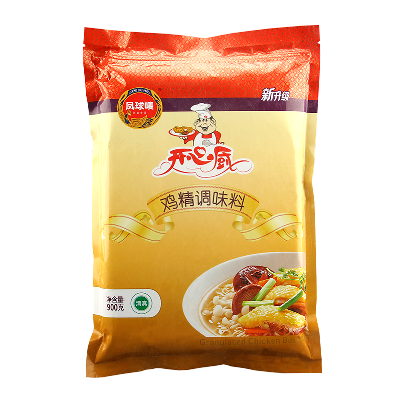 凤球唛开心厨鸡精900g*10袋煲汤
