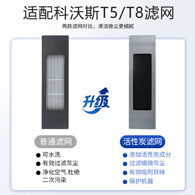 适配科沃斯T5 T8水洗过滤网扫地机器人DJ65 N5 N8 Pro T9海绵滤芯