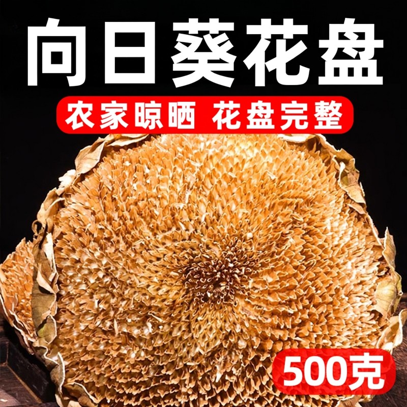 向日葵花盘正品官方旗舰店新鲜干花葵花盘干盘整个葵花籽盘中药材