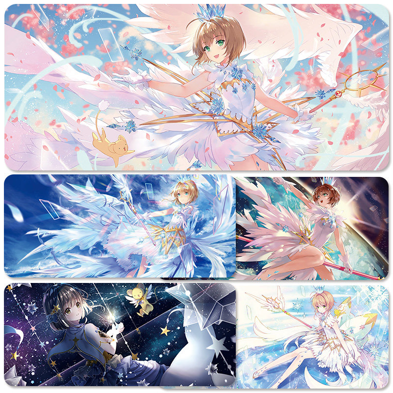百变小樱魔法卡鼠标垫超大魔卡少女樱笔记本动漫高颜值大号女桌垫