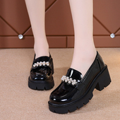 百搭配裙子高跟单鞋 玛丽珍小皮鞋 春夏季 厚底英伦风女鞋 2026年新款