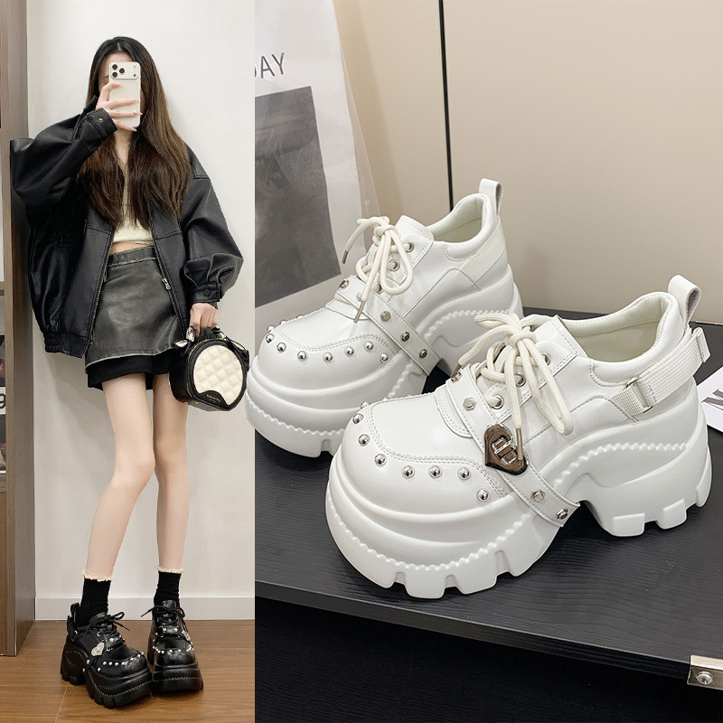 日系厚底松糕鞋女2026年春季黑色圆头高跟增高小众设计英伦风单鞋,女鞋,玛丽珍鞋,淘宝优惠券,粉丝福利购,淘宝优惠卷