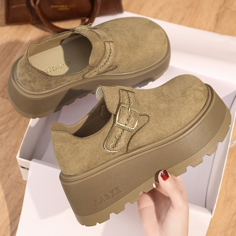 复古勃肯鞋女2026新款春季百搭松糕厚底增高小个子乐福鞋全包博肯,女鞋,勃肯鞋/软木鞋,淘宝优惠券,粉丝福利购,淘宝优惠卷