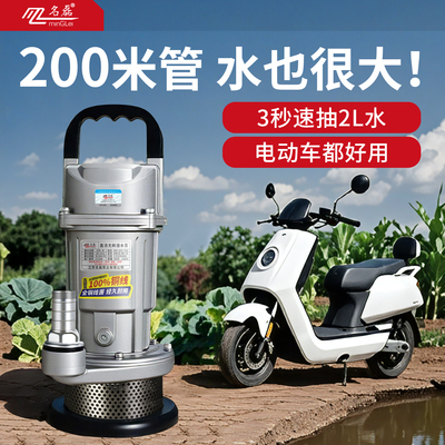 【推荐好物】大功率电动车抽水泵