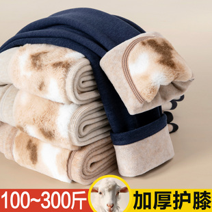 加厚加绒棉裤 护膝加肥加大码 羊毛线裤 冬季 秋裤 男士 绒裤 内穿 保暖裤