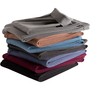 德绒秋裤男士内穿绒裤无痕发热双面磨毛打底线裤冬加绒加厚保暖裤