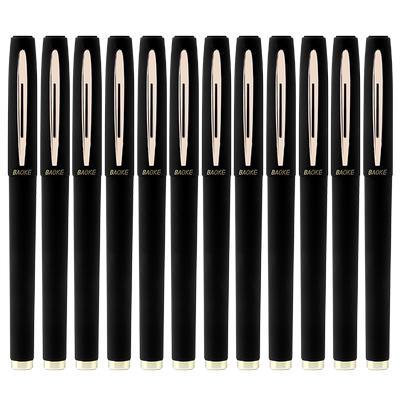 宝克中性笔黑蓝红色考试用练写