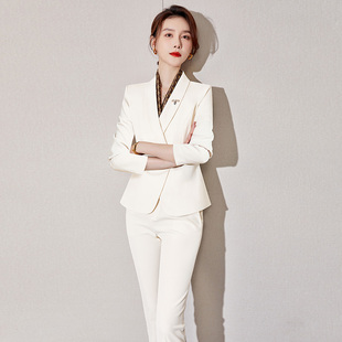 气质优雅职业套装女高端西装美容院案场客服珠宝店酒店前台工作服
