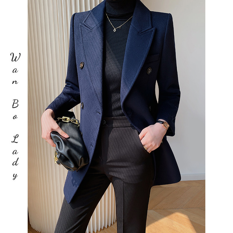 职业毛呢大衣女秋冬气质短款小个子西装外套设计感小众前台工作服,女装/女士精品,毛呢外套,淘宝优惠券,粉丝福利购,淘宝优惠卷