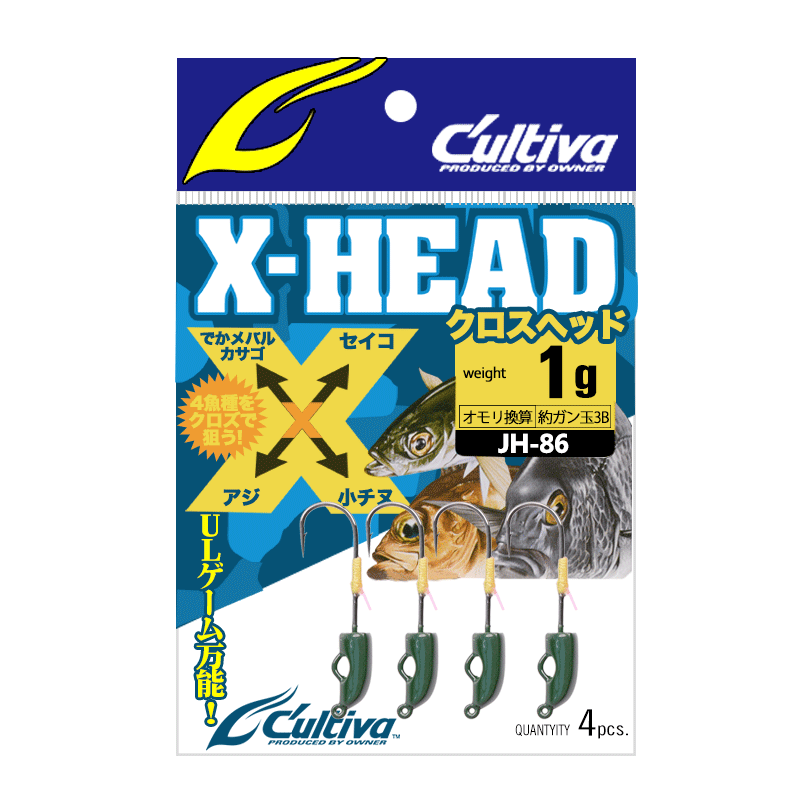 owner欧纳根钓铅头钩带配重2g