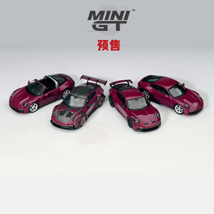 [Oseky]MINIGT 保时捷 Porsche 911 992.1 ubystone Red Set 套装