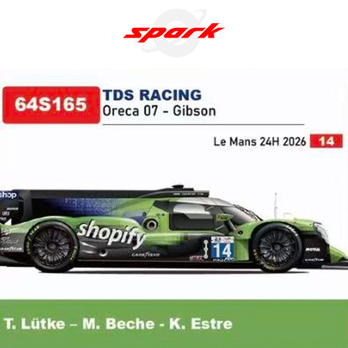 [Oseky]Spark Oreca 07 Gibson LMP2 14号 2026 勒芒 64S165