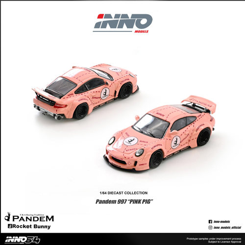 [Oseky]现货 INNO 火箭兔 PANDEM 997 PINK PIG 粉猪 合金 1:64