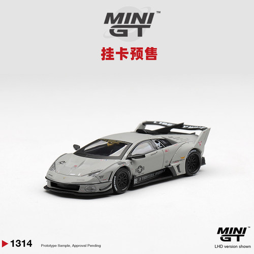 [Oseky]MINIGT 挂卡 兰博基尼 LB 蝙蝠 GT Evo 战斗灰 1314 合金